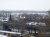 03.03.2003: Entrance to the bridge over the Dnipro