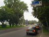 29.07.2003: Entrance to the bridge over the Dnipro