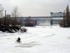 27.02.2006: A view to the bridge over the Dnipro